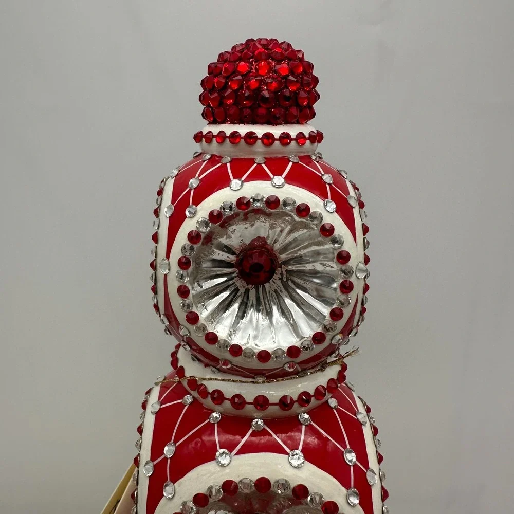 2012 PATRICIA BREEN MAJESTIC FINIAL RED CHRISTMAS‎ HOLIDAY 9.84